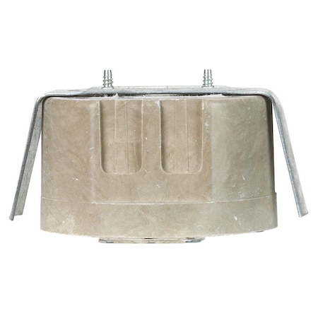 Light House Beauty 2.25 in. 1 Gang Outlet Fiberglass Round Box, Beige LI1679873